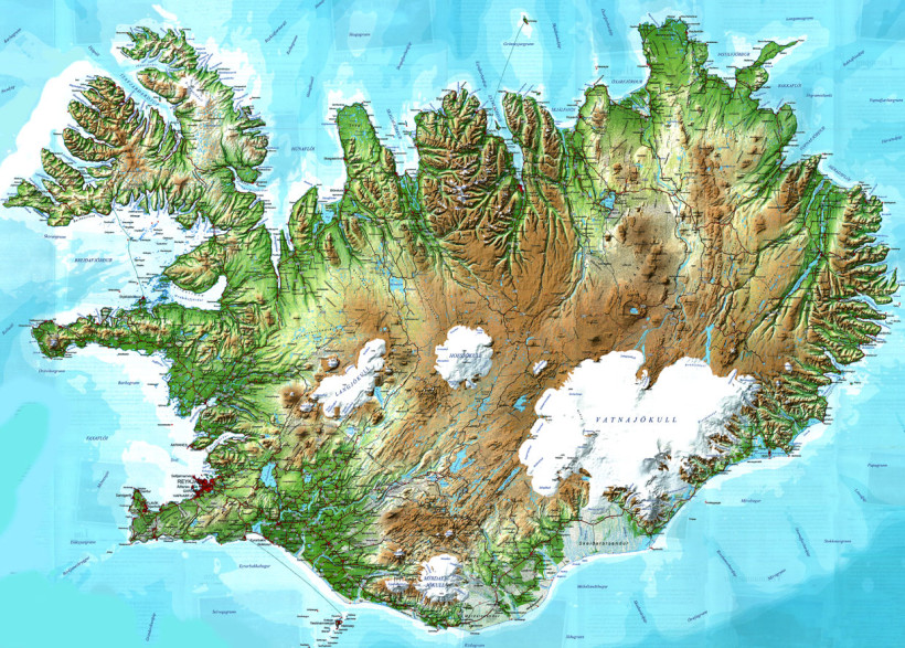 Map of Iceland